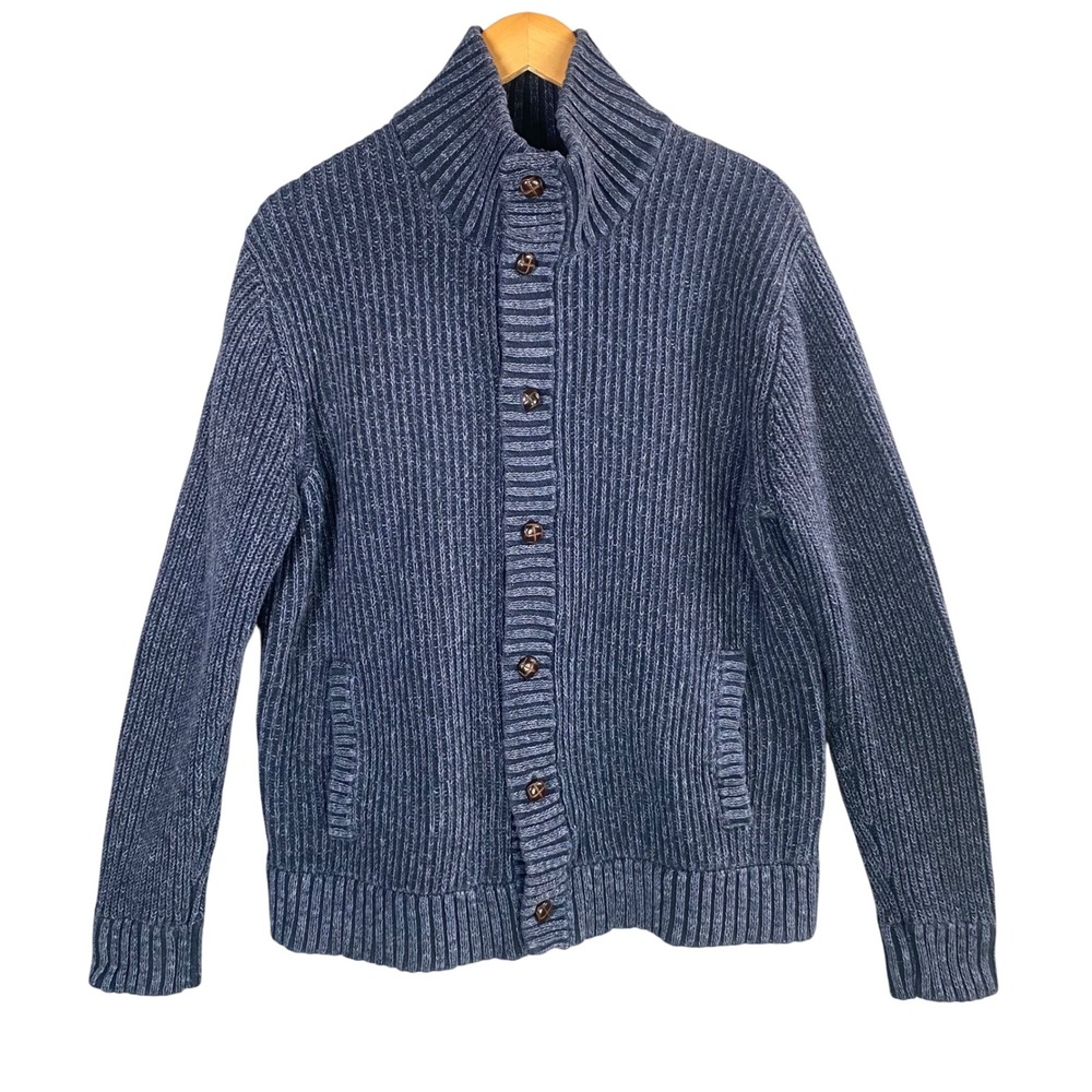 Merona‎ Cardigan Sweater Mens XL Ribbed Knit Grandpa Nautical Preppy Minimalist